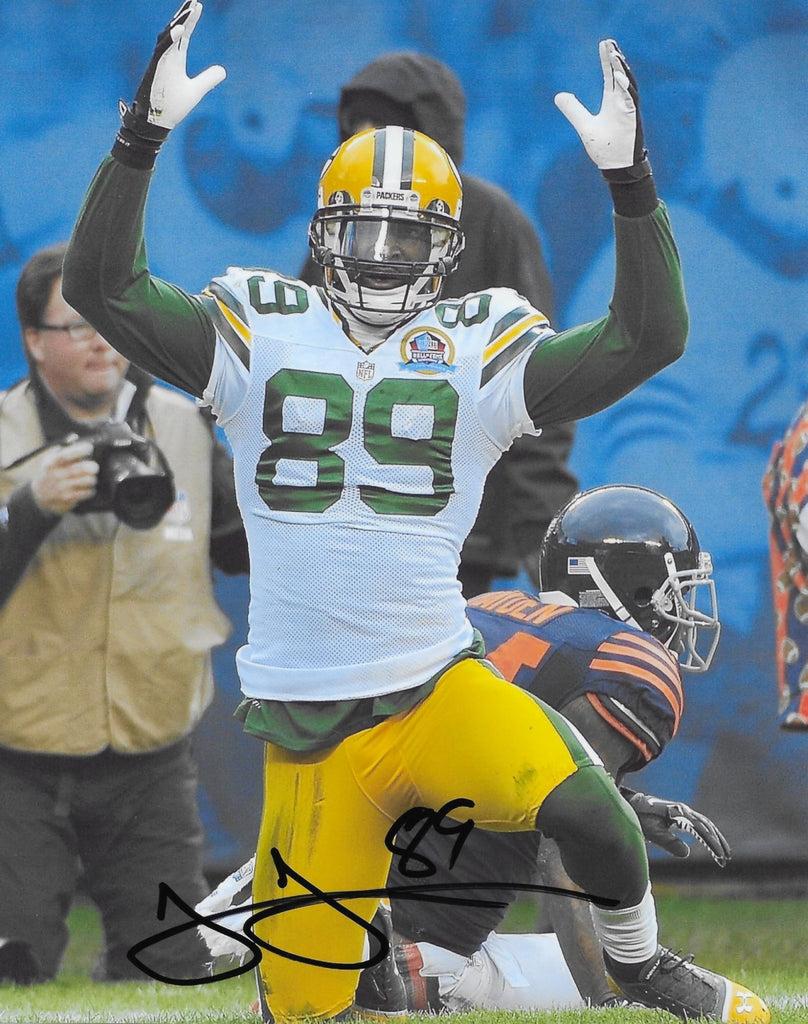 James Jones Signed 8x10 Photo COA Proof Green Bay Packers Football Autographed