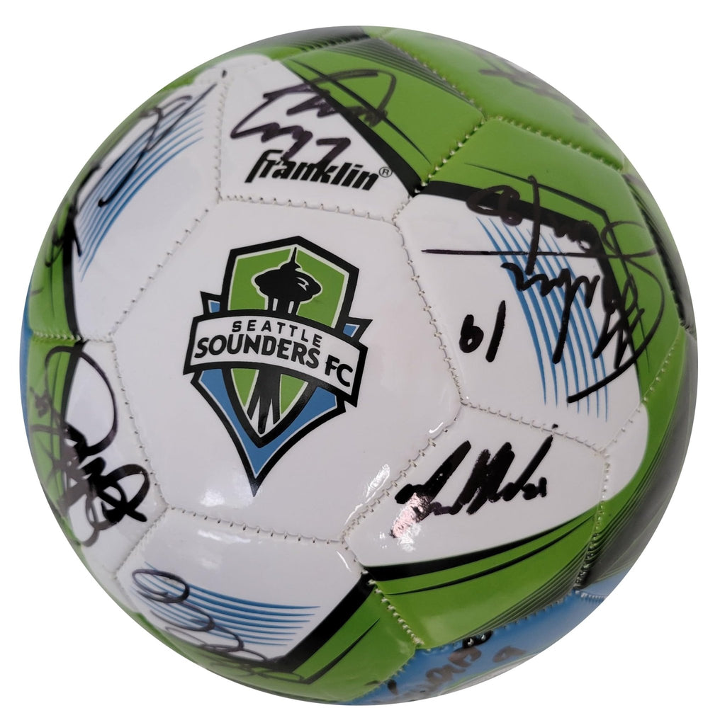 2023 Seattle Sounders FC team signed Logo soccer COA proof autographed