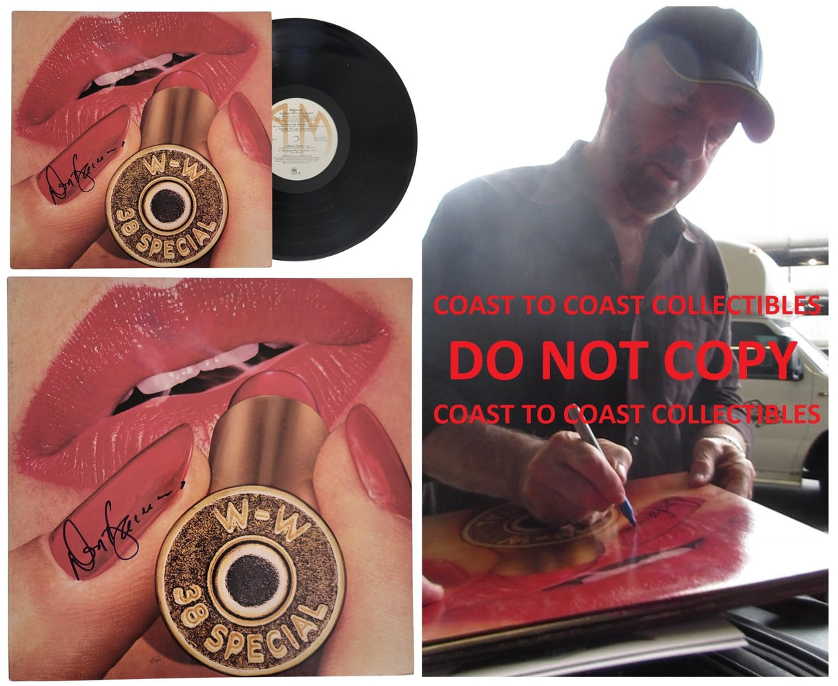 Don Barnes Signed 38 Special Rockin into the Night Album COA Proof Autographed Vinyl STAR