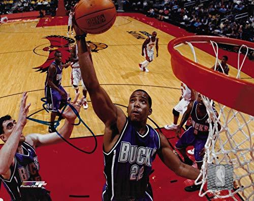 Michael Redd signed Milwaukee Bucks basketball 8x10 photo COA