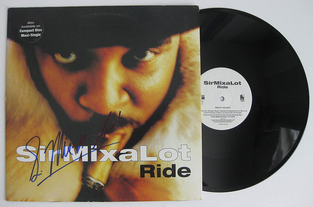 Sir Mix A Lot signed autographed Ride album vinyl record proof Beckett COA STAR