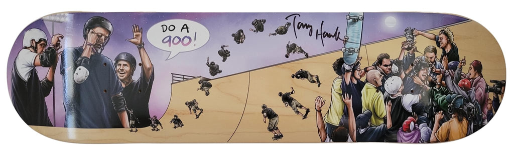 Tony Hawk signed skateboard Deck proof COA autographed 900 Birdhouse