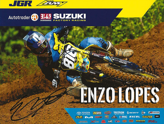 Enzo Lopes Supercross Motocross autographed 7.5x10 photo poster COA