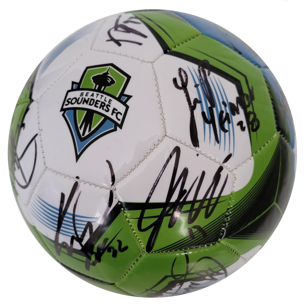 2023 Seattle Sounders FC team signed Logo soccer COA proof autographed