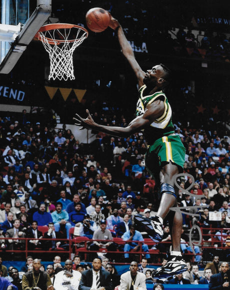 Shawn Kemp Signed Seattle Sonics Basketball 8x10 Photo COA Proof Autographed