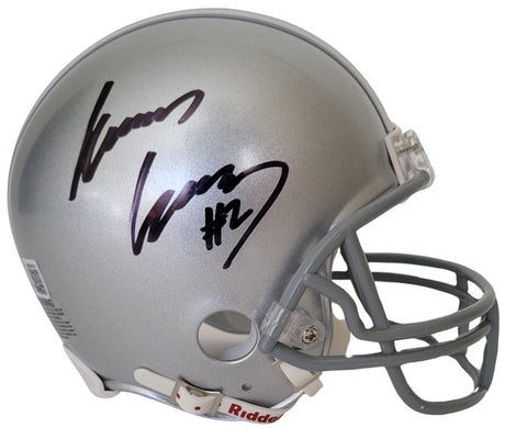 Emeka Egbuka signed Ohio State mini football helmet proof Beckett COA