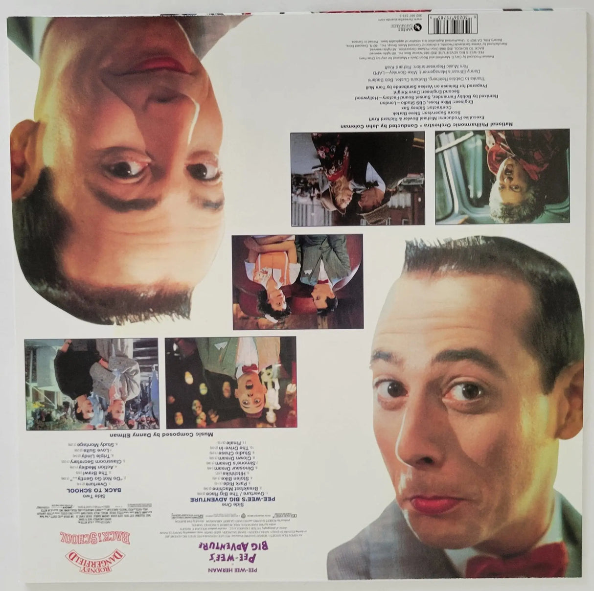 Danny Elfman signed Pee Wee's Big Adventure soundtrack vinyl album proof COA STAR