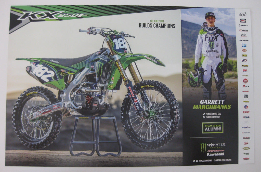 Garrett Marchbanks, Supercross, Motocross, Signed, Autographed, 11x17 Poster, COA Will Be Included.