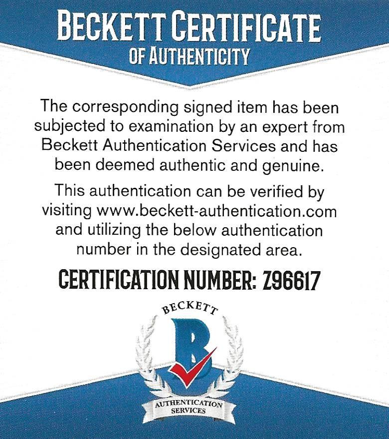 Josh Norman 49ers Bills Panthers Washington signed football proof Beckett COA autograph