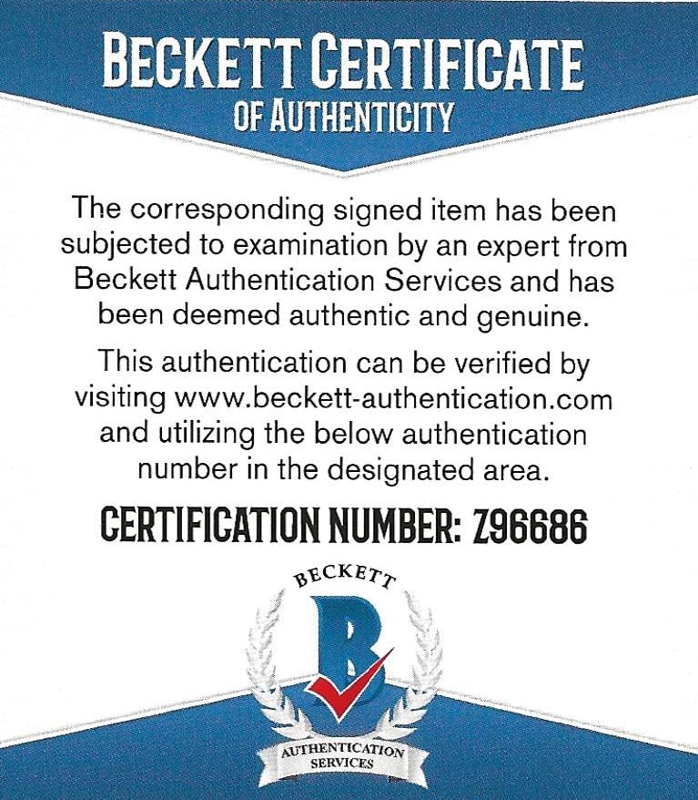 Mark Rypien Washington signed NFL football proof Beckett COA autographed