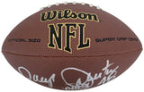 Daryl Johnston Dallas Cowboys signed NFL football proof COA autographed Moose