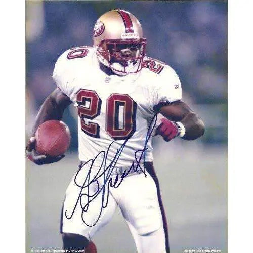 GARRISON HEARST,SAN FRANCISCO 49ERS,NINERS,GEORGIA BULL DOGS,SIGNED,AUTOGRAPHED,8X10 PHOTO,COA, RARE HARD PHOTO TO FIND