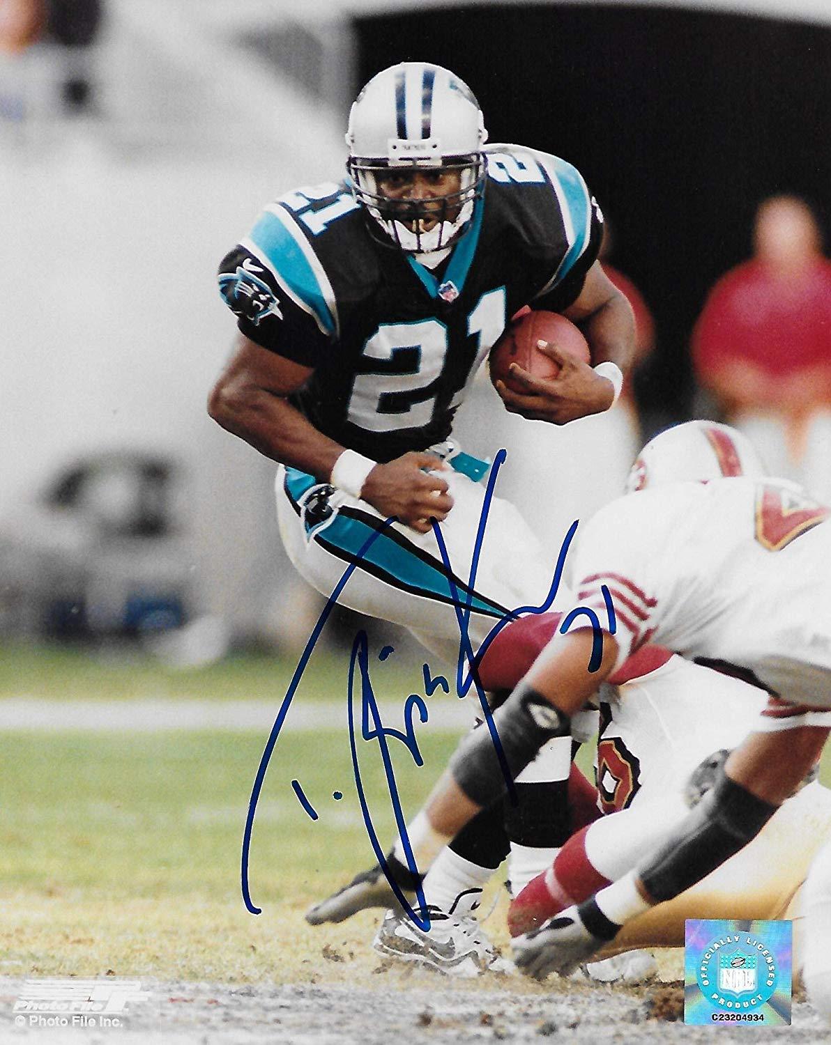 Tim Biakabutuka Carolina Panthers signed autographed, 8x10 Photo, COA will be included'