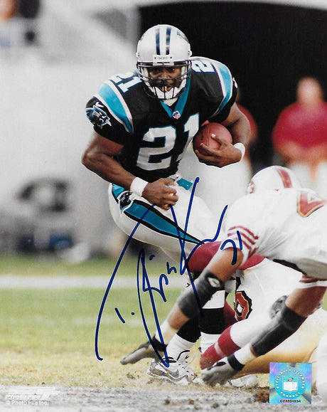 Tim Biakabutuka Carolina Panthers signed autographed, 8x10 Photo, COA will be included'
