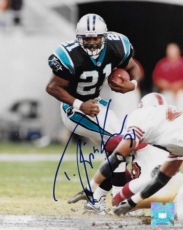 Tim Biakabutuka Carolina Panthers signed autographed, 8x10 Photo, COA will be included'