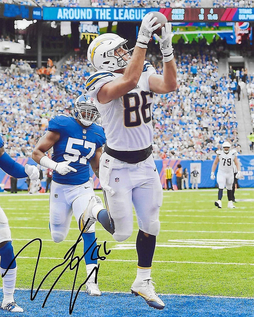 Hunter Henry Los Angeles Chargers, LA, signed, autographed, 8X10 Photo,proof,COA