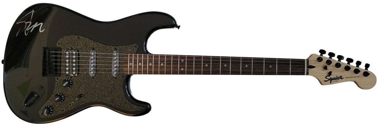 Steve Stevens signed Fender Squier electric guitar COA exact Proof autographed star Idol