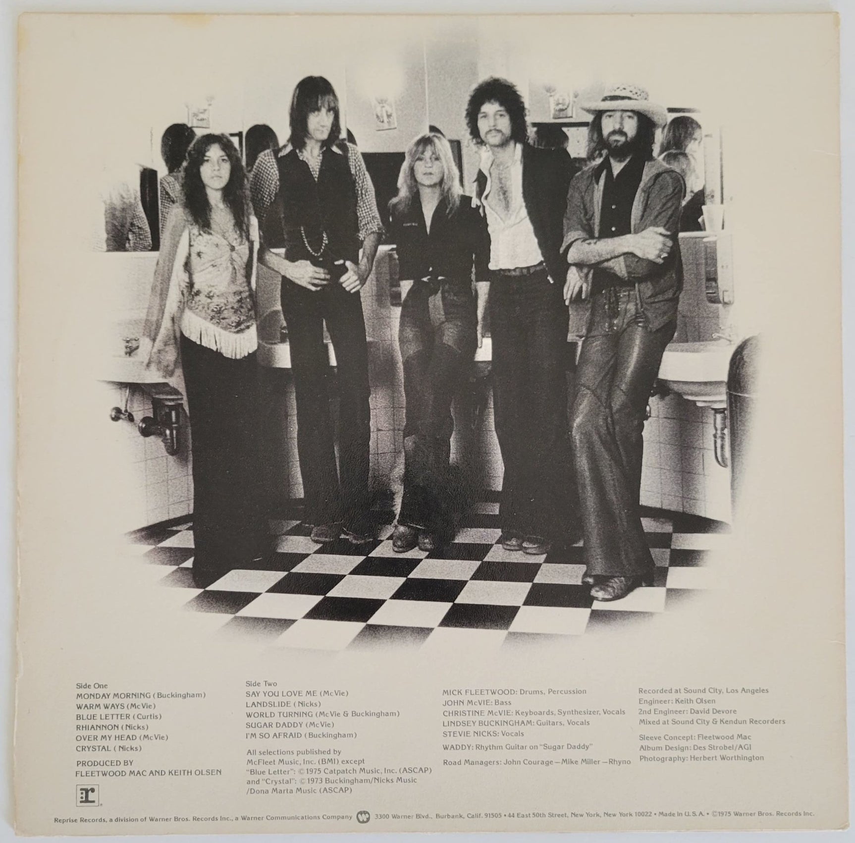 Mick Fleetwood Lindsey Buckingham signed Fleetwood Mac album COA exact proof STAR
