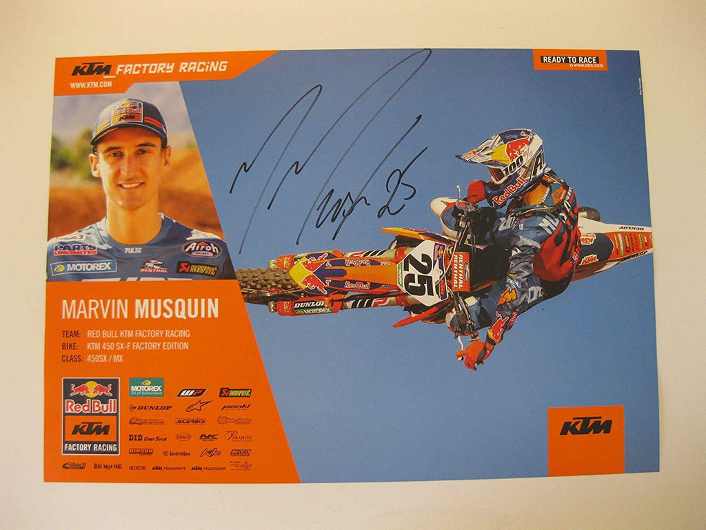 Marvin Musquin, supercross, motocross, signed, autographed, 11x16 poster, COA will be included
