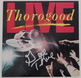 George Thorogood signed autographed Thorogood Live album vinyl proof Beckett COA star