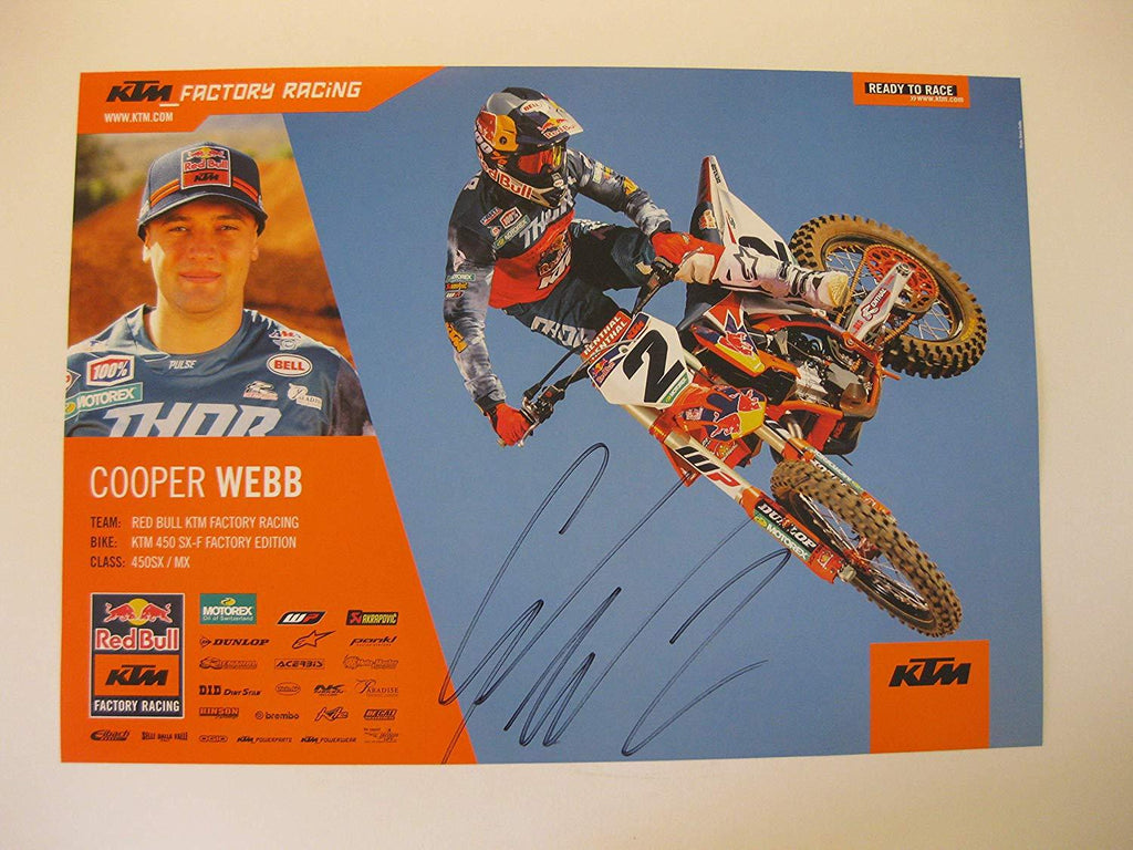 Cooper Webb, supercross, motocross, signed, autographed, 11x16 Poster, COA will be included.