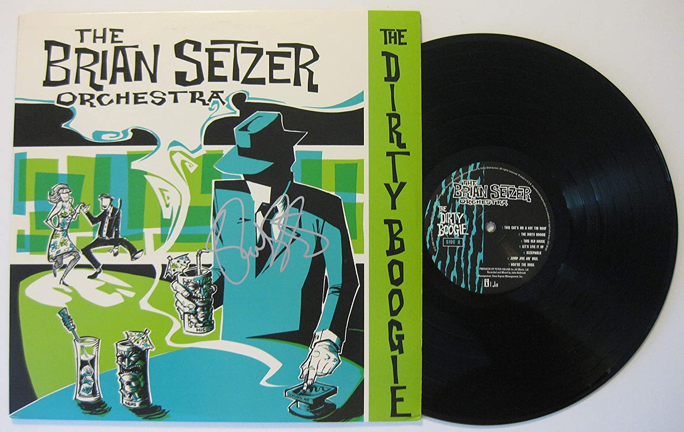 Brian Setzer signed autographed Dirty Boogie album vinyl exact proof Beckett COA STAR