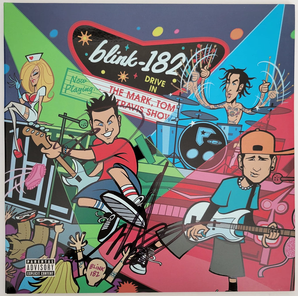 Mark Hoppus Tom Delonge signed Blink 182 album The Enema Strikes Back COA proof STAR autographed