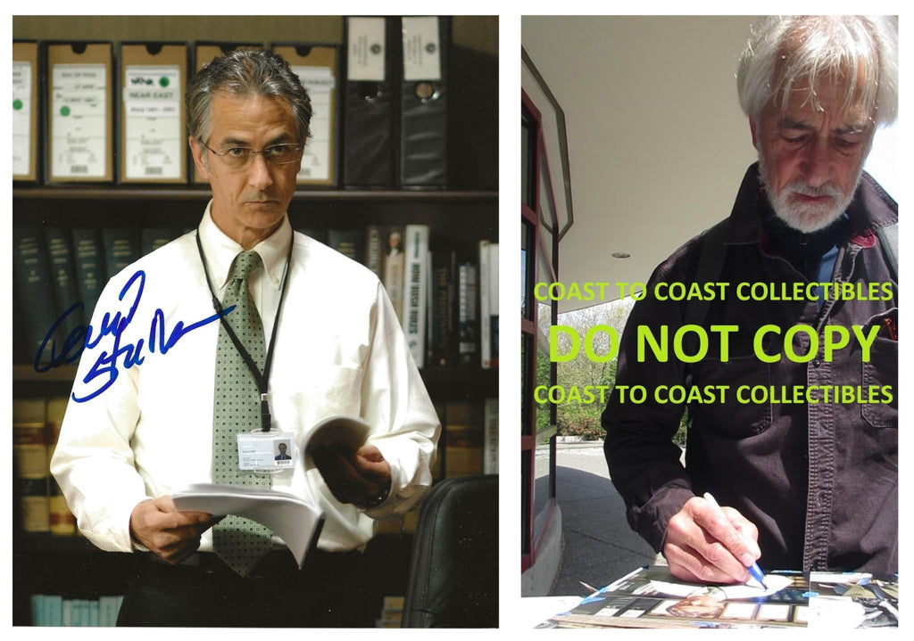 David Strathairn actor signed 8x10 photo COA proof autographed STAR