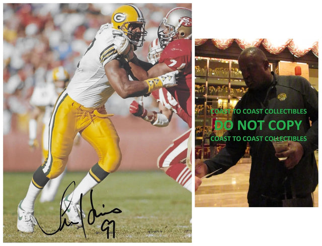 Tim Harris Signed 8x10 Photo COA Proof Green Bay Packers Football Autographed.
