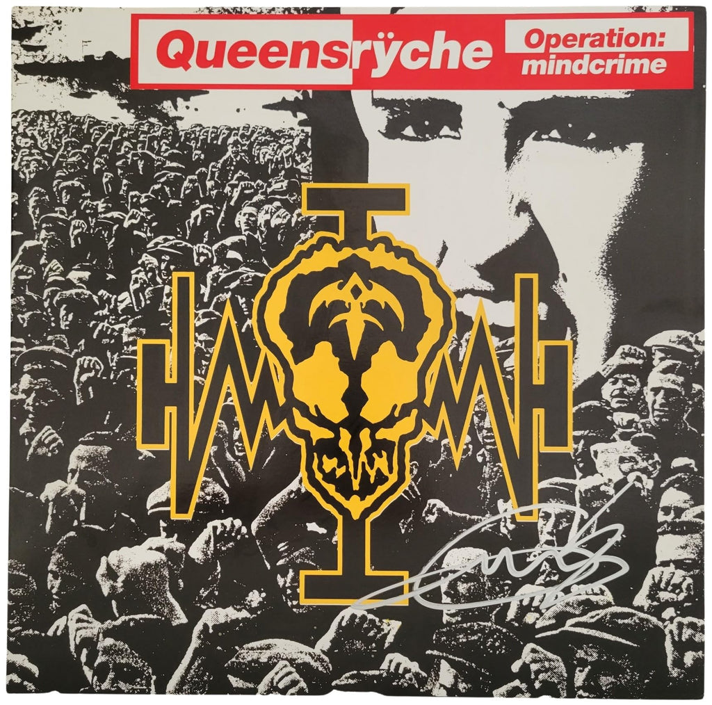 Geoff Tate signed Queesryche Operation Mindcrime Album COA Proof Autographed Vinyl