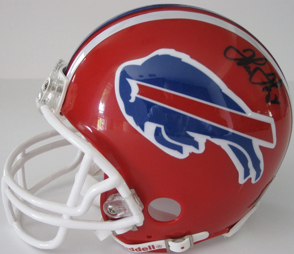 Thurman Thomas Andre Reed signed autographed Buffalo Bills mini helmet proof Beckett COA