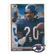 1991, Mark Carrier, Chicago Bears, Signed, Autographed, Upper Deck Football Card, Card # 434,