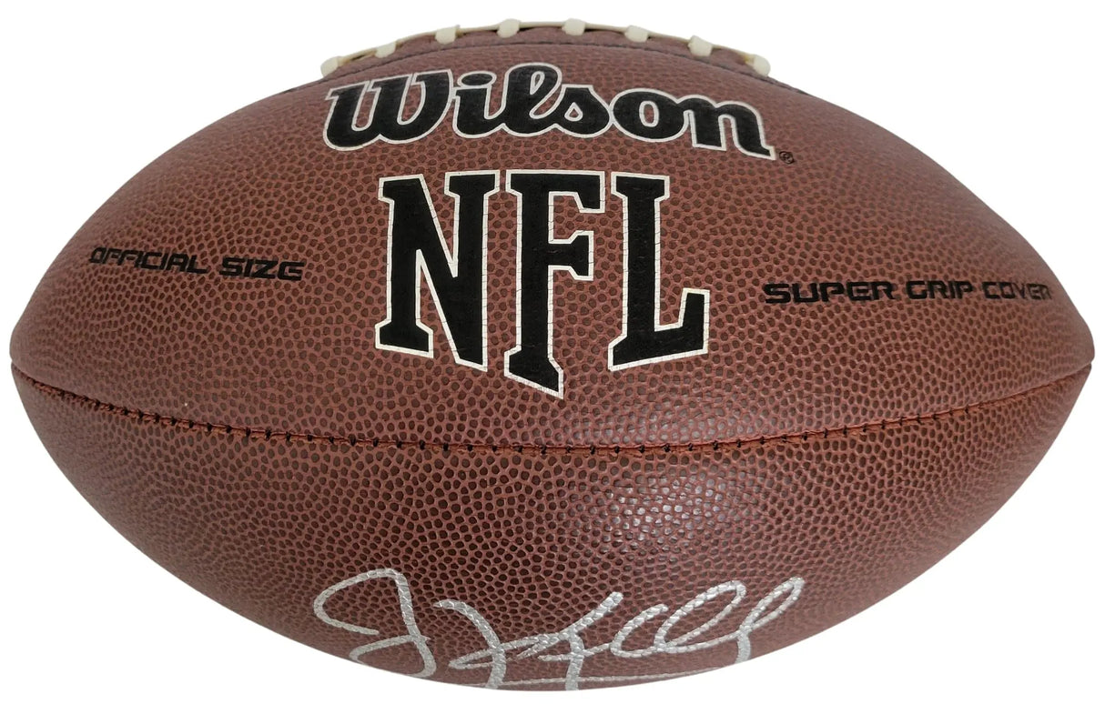 Jim Kelly Signed Football Proof COA Bills Miami Hurricanes Autographed