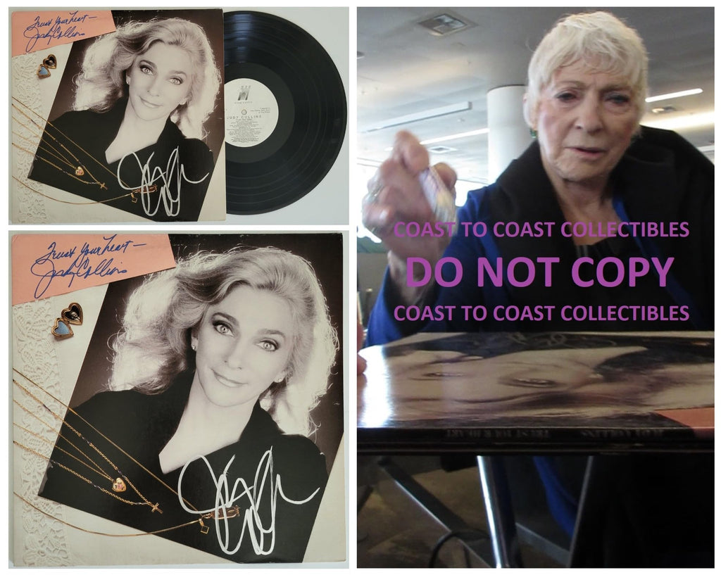 Judy Collins signed Trust your Heart album vinyl record COA proof autographed STAR