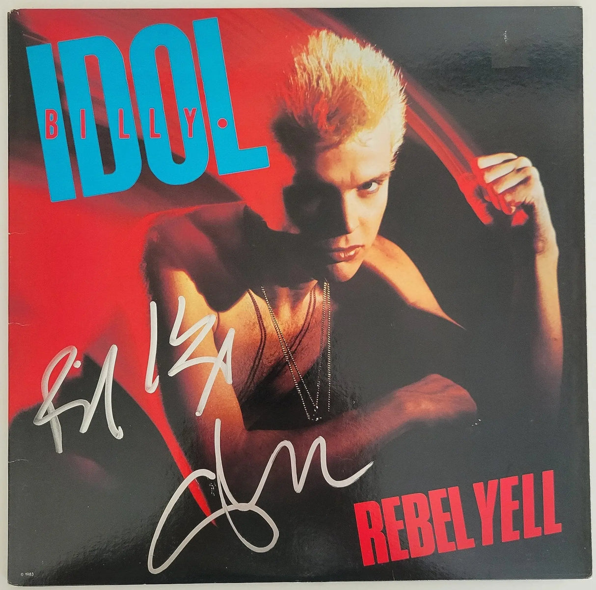 Billy Idol Steve Stevens signed Rebel Yell album vinyl LP COA proof autographed! STAR