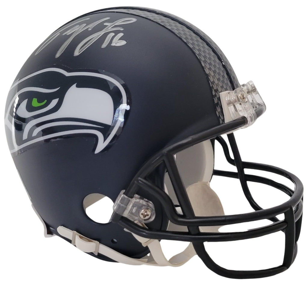 Tyler Lockett Signed Seattle Seahawks Mini Football Helmet Proof COA Autographed