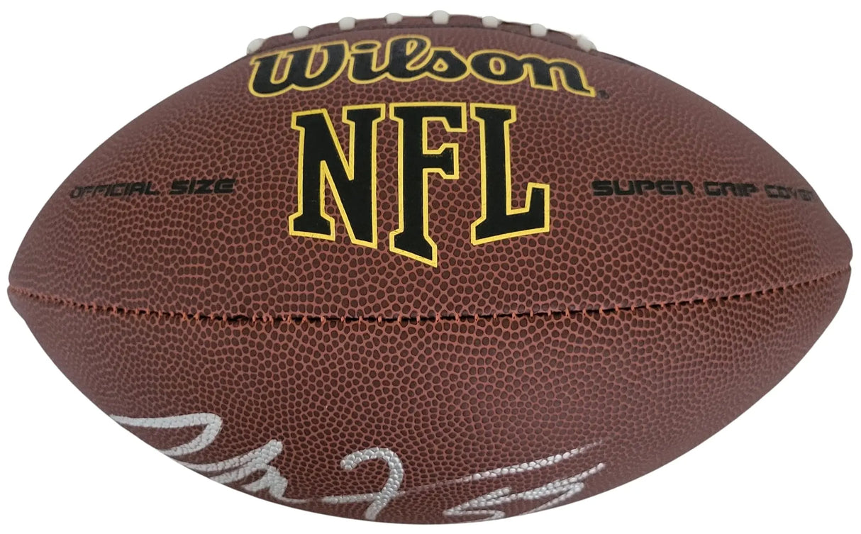 London Fletcher Signed Football Proof COA Autographed Washington Bills Rams