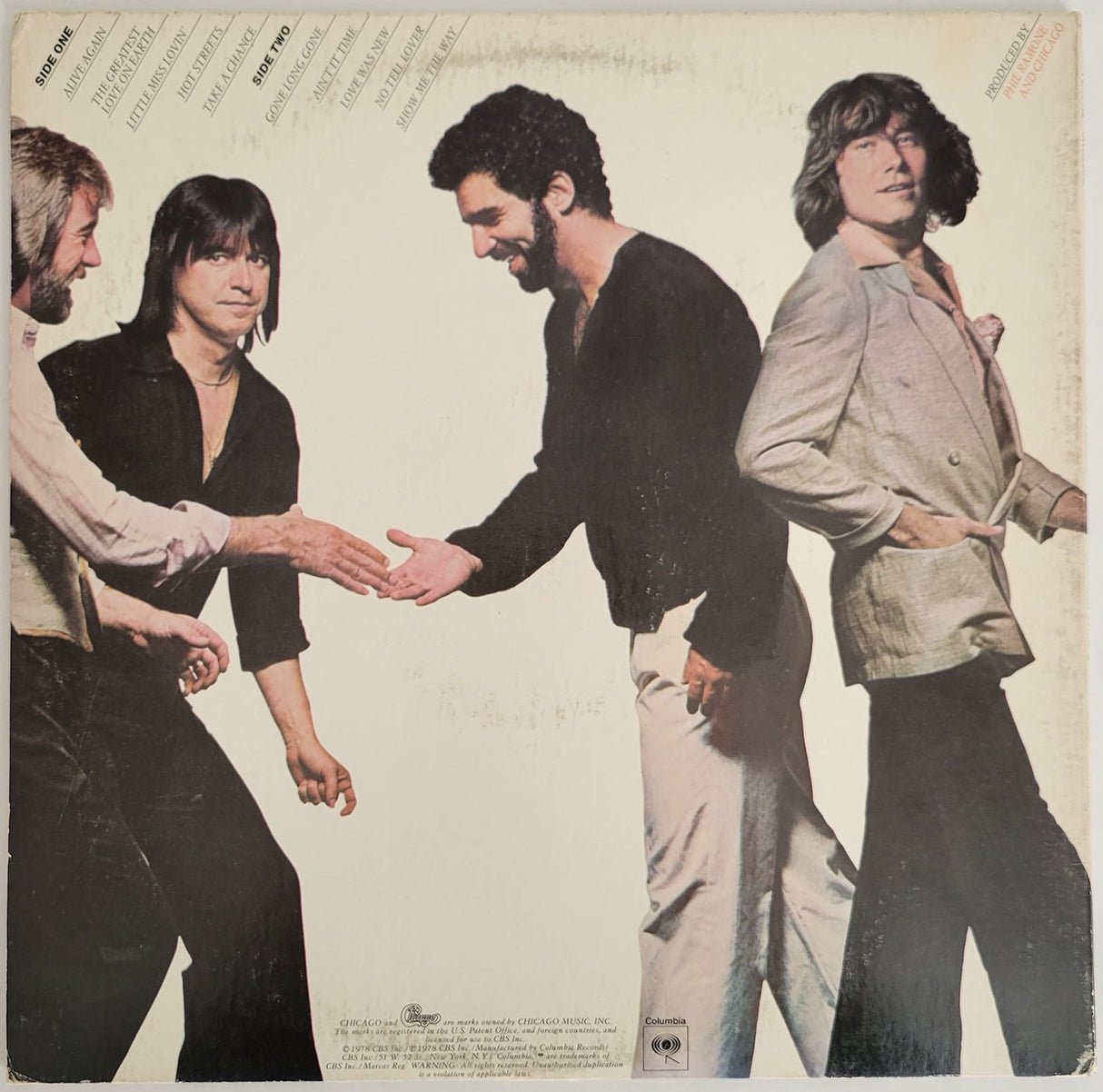 Danny Seraphine signed Chicago Hot Streets album vinyl record COA exact proof autographed STAR