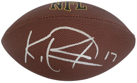 KJ Osborn Signed Football Proof COA Autographed Minnesota Vikings Miami