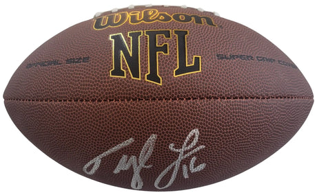 Tyler Lockett Seattle Seahawks signed NFL football COA proof autographed