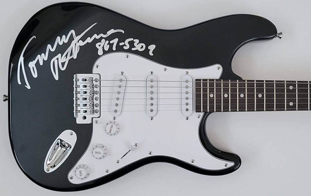Tommy Tutone signed electric guitar COA 867-5309 Jenny exact proof star autograph