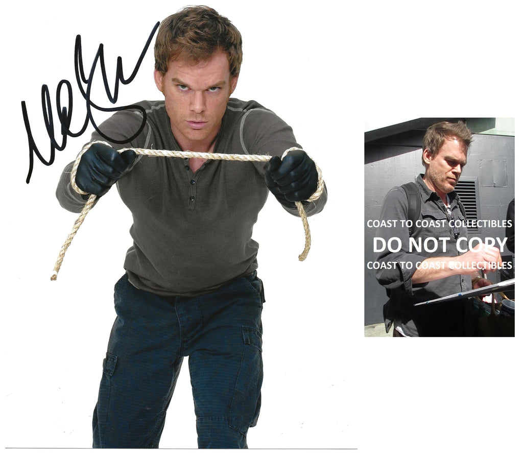 Michael C Hall Actor signed 8x10 photo COA proof autographed Dexter Six Feet Under STAR..
