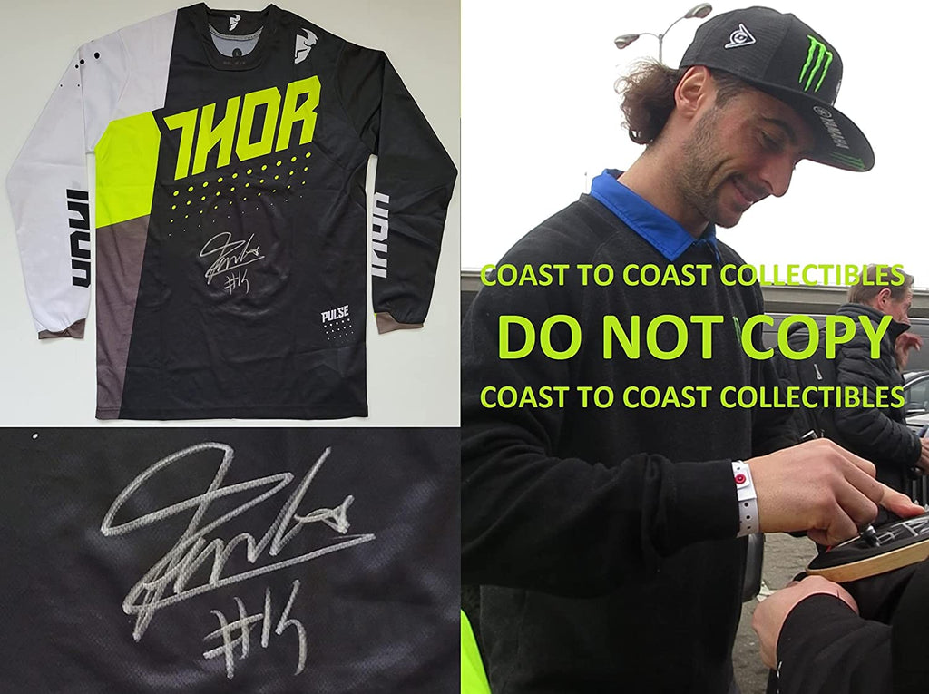 Dylan Ferrandis Supercross Motocross signed Thor Jersey COA proof autographed!