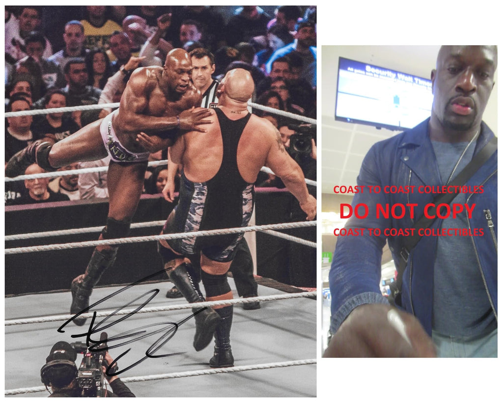 Titus O'Neil HOF WWE Wrestler Signed 8x10 Photo Proof COA Autographed.