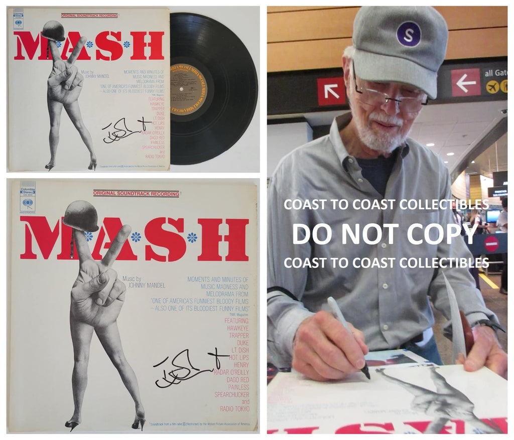 Tom Skerrit signed Mash Soundtrack album vinyl LP exact proof COA autographed STAR
