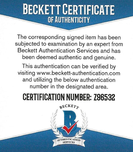 Andre Reed Buffalo Bills Hof autographed NFL football exact proof Beckett COA