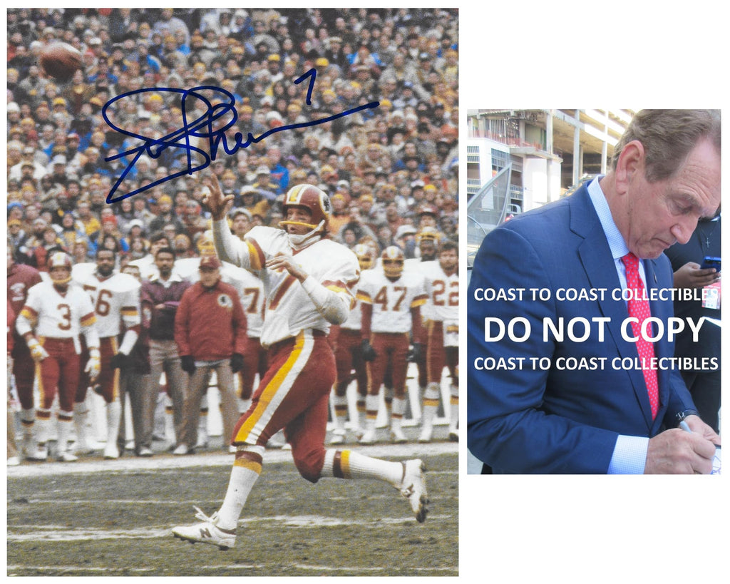 Joe Theisman Signed Washington Football 8x10 Photo Proof COA Autographed...