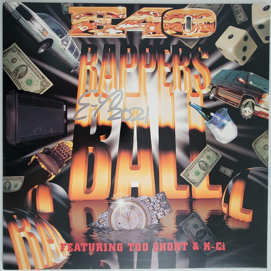 Earl Stevens E40 signed autographed Rappers Ball album vinyl COA exact proof STAR