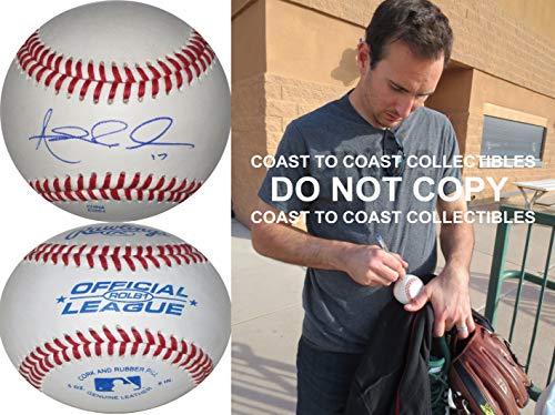 Adam Rosales Oakland A's Texas Rangers signed autographed baseball COA proof