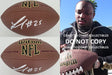 LeSean McCoy Philadelphia Eagles Bills Bucs Chiefs signed football COA proof autographed
